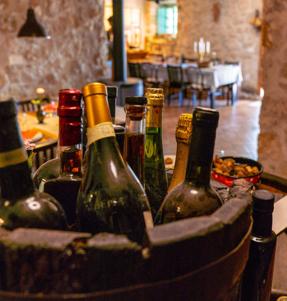 Wine bottles